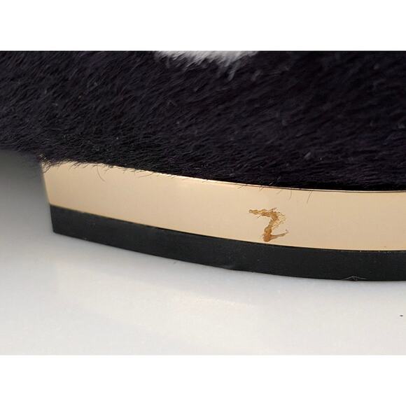 Burberry Prorsum Pony Hair Printed Loafers Hearts EU 39 US 9 Womens Luxury Shoes - Picture 10 of 10